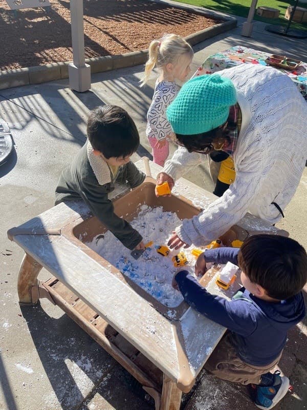 Outdoor sensory play