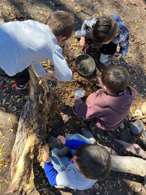 Creative play outdoors